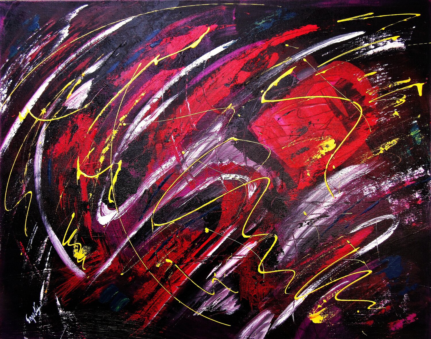 Abstract Movement Irma Engelbrecht Original painting for sale