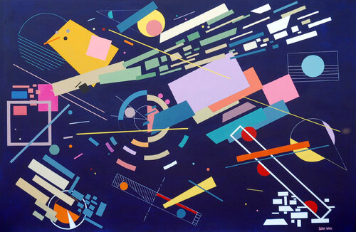 Suprematism Made Easy (Dark) by Steve White, Painting for Sale on Select