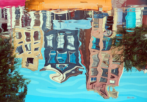 Oudezijds Voorburgwal by Steve White, Painting for Sale on Select