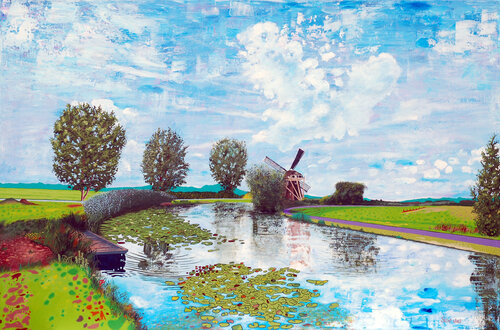 Windmill by Steve White, Painting for Sale on Select