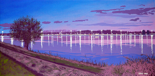 A6 Motorway, Almere by Steve White, Painting for Sale on Select
