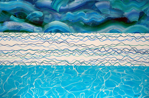 Sea Threeways by Steve White, Painting for Sale on Select