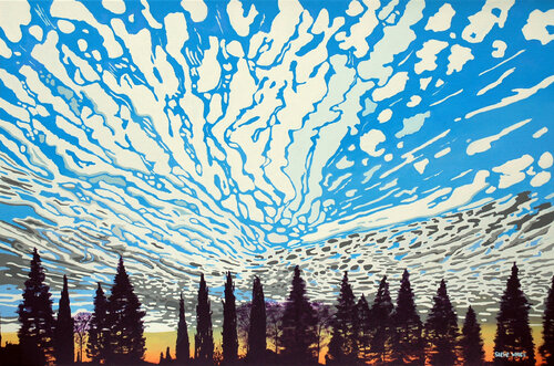 Purple Trees by Steve White, Painting for Sale on Select