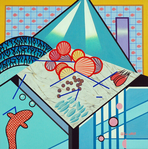 eats:  fish by Steve White, Painting for Sale on Select