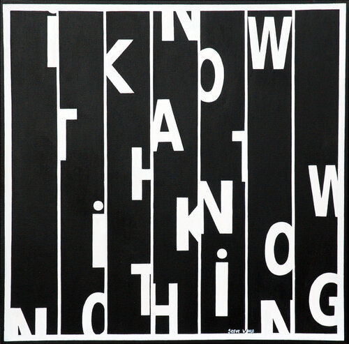 I Know That I Know Nothing by Steve White, Painting for Sale on Select