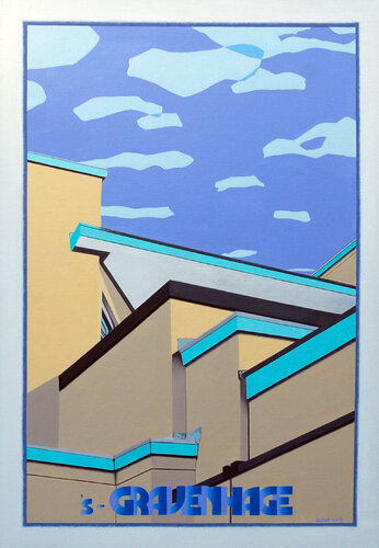 Gemeentemuseum, 's-Gravenhage by Steve White, Painting for Sale on Select