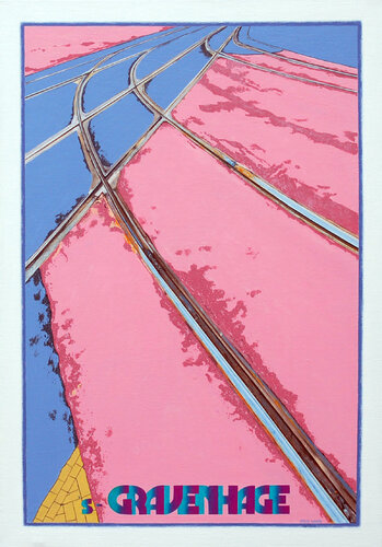 Tramrails, Den Haag by Steve White, Painting for Sale on Select