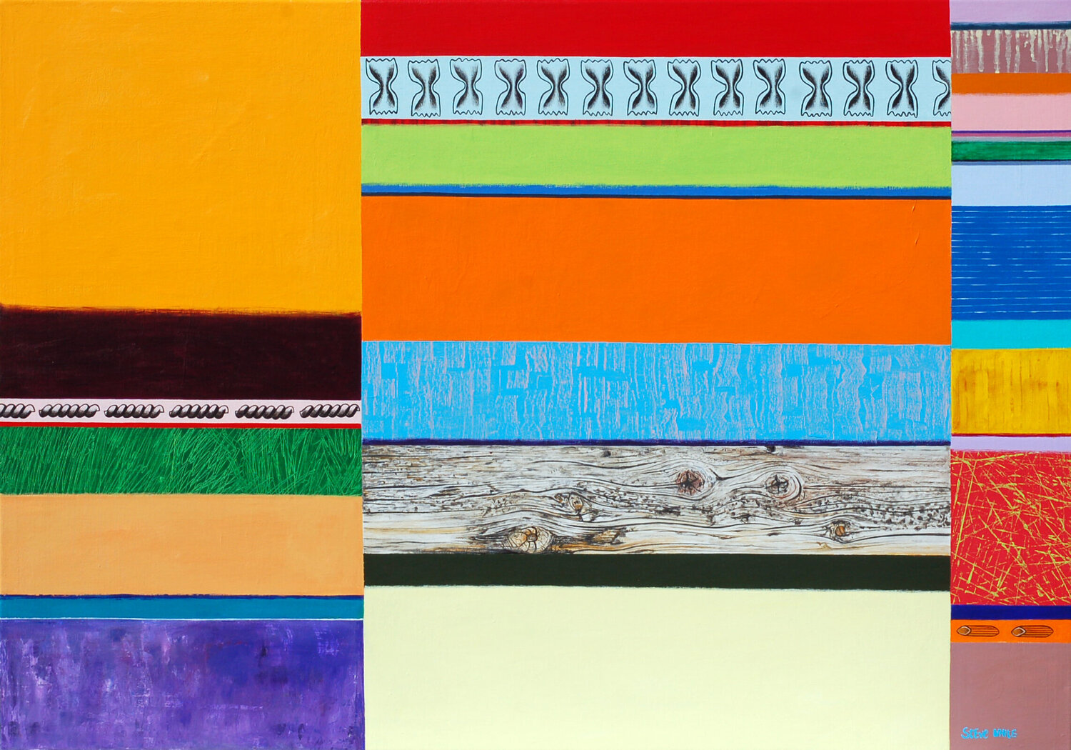 Pasta and Weathered Wood 1 Steve White Original painting for sale