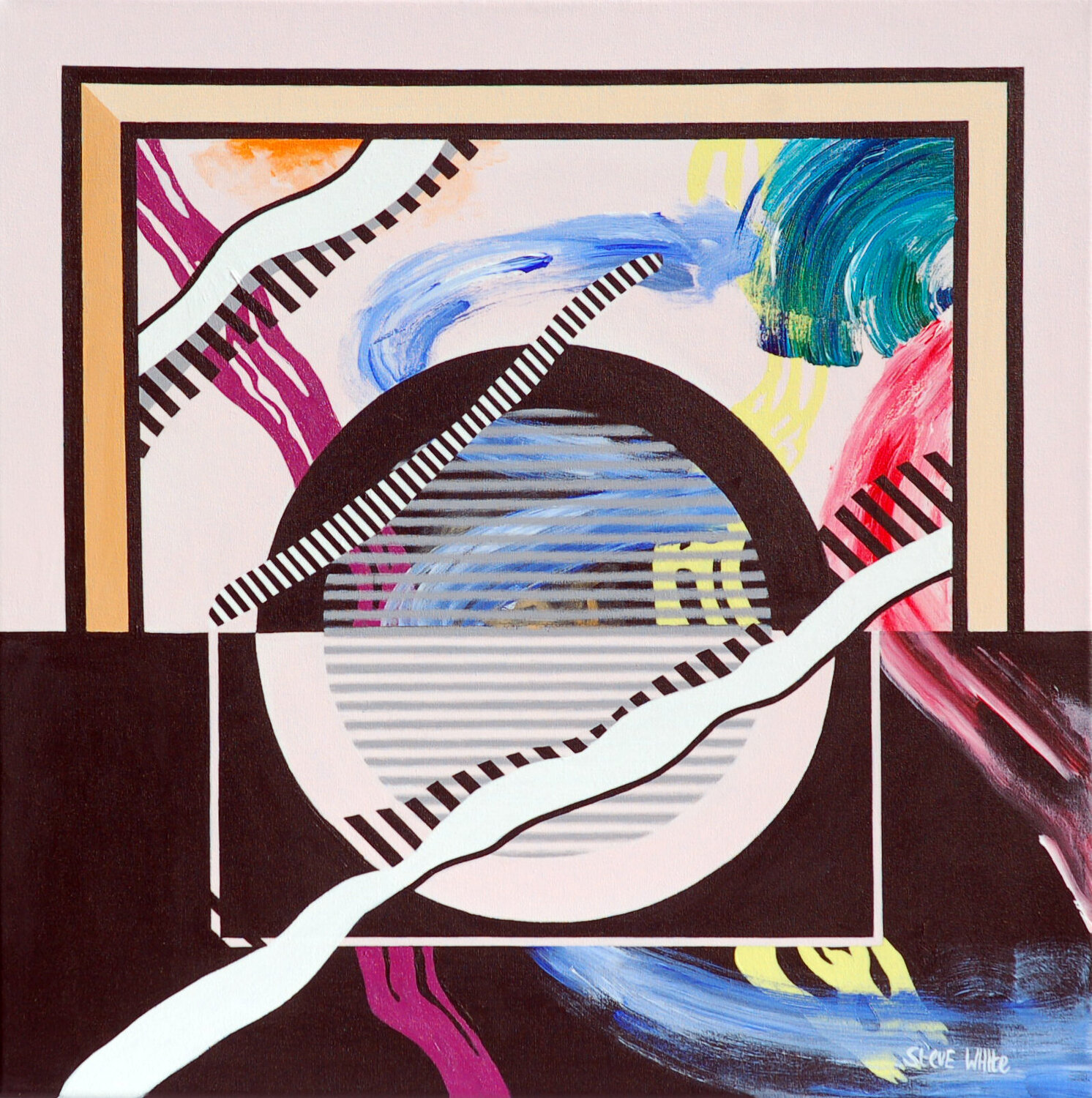 Mirror Steve White Original painting for sale