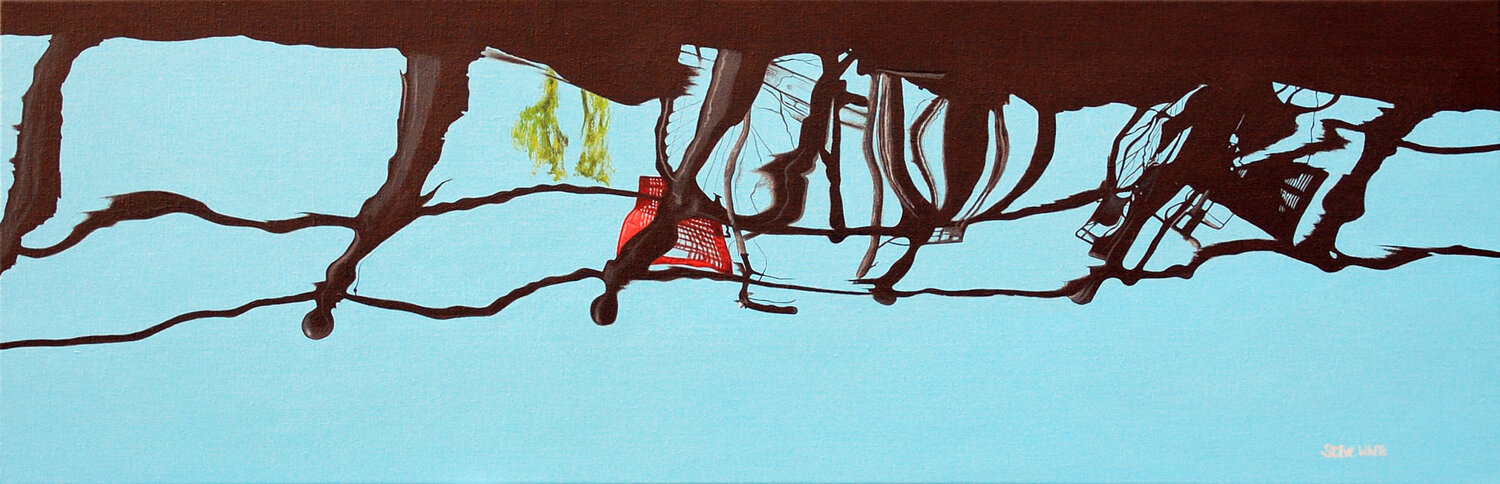 Bikes Over The Prinsengracht Steve White Original painting for sale