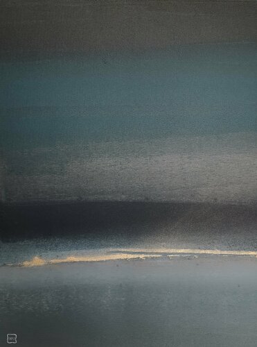 SEA AT NIGHT by Egle Karlonaite, Painting for Sale on Select