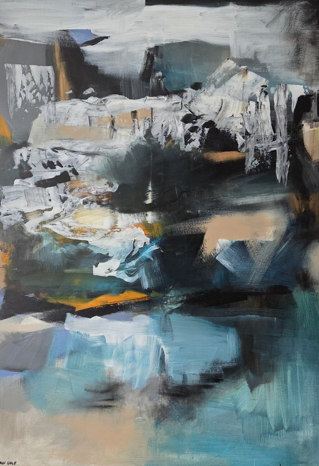 Persian Gulf Egle Karlonaite Original painting for sale