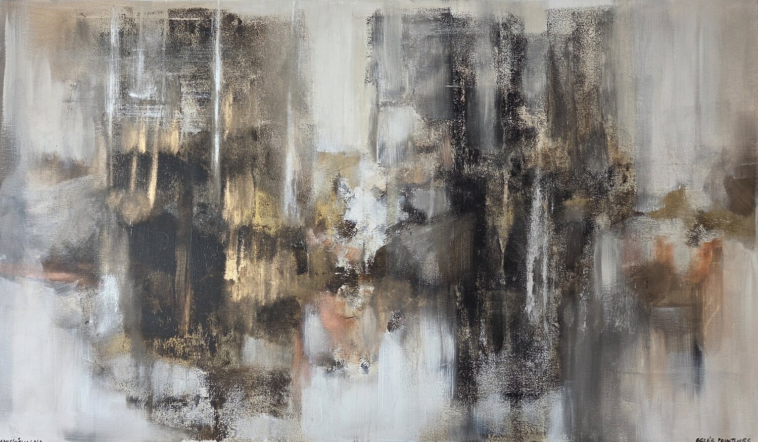 Island Of A Dark Sand Egle Karlonaite Original painting for sale