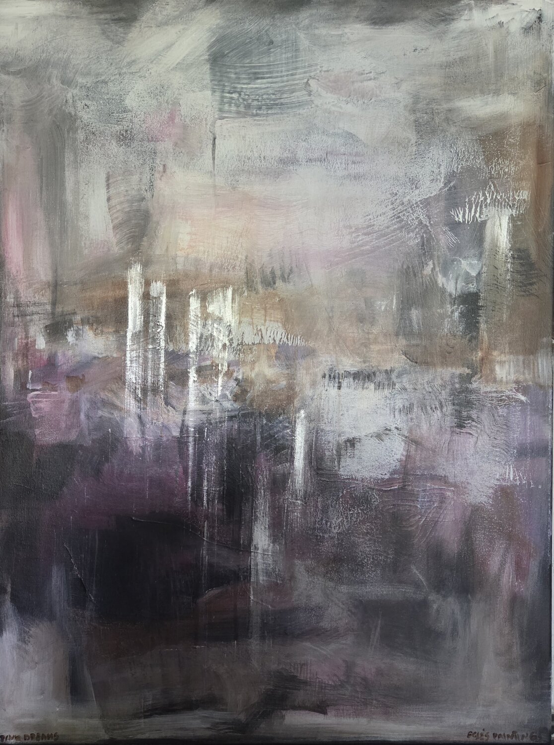 Pink Dreams Egle Karlonaite Original painting for sale