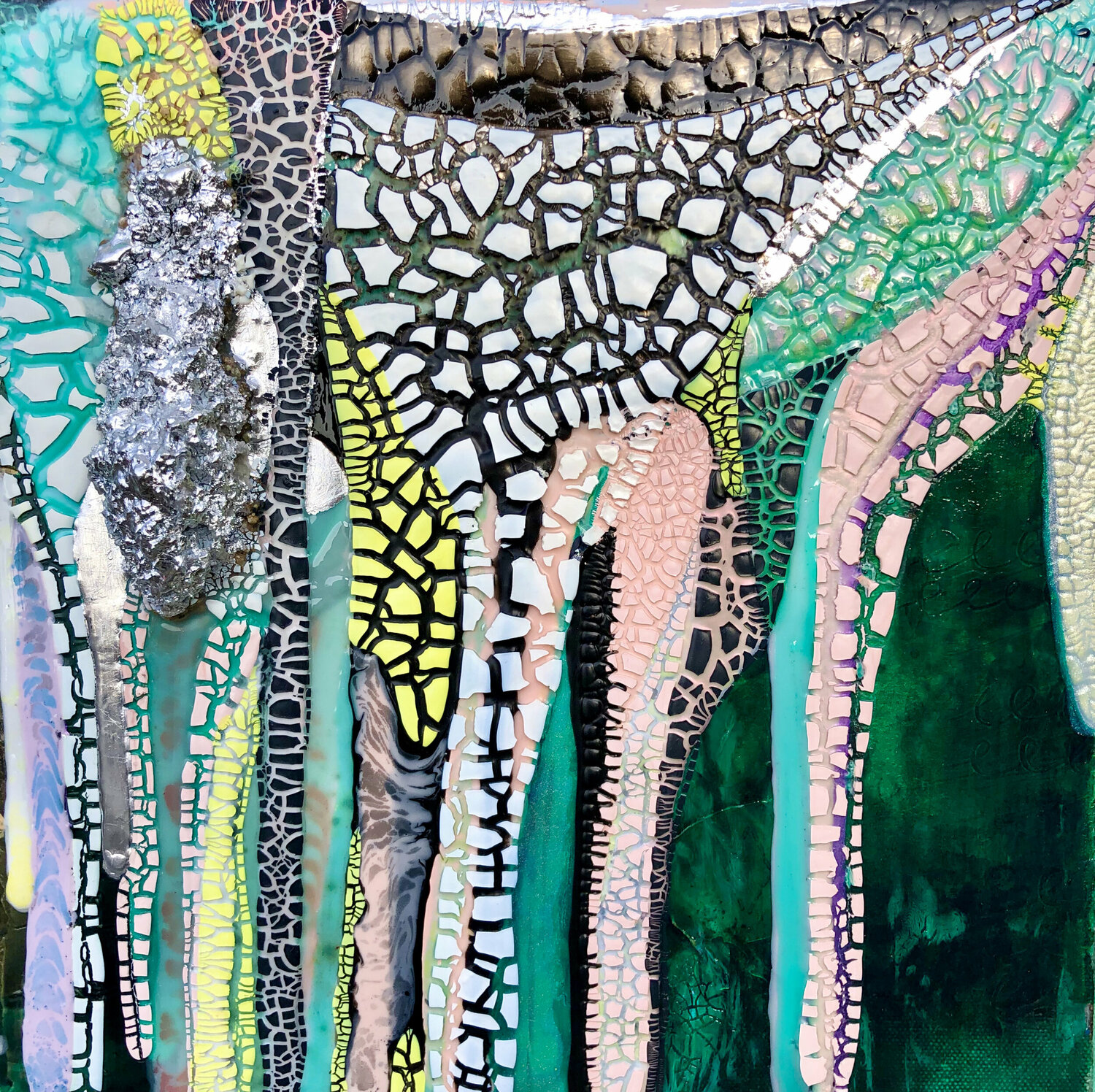 Moon Jungle Yulia Lastochkina Original painting for sale