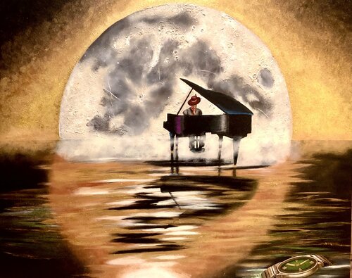 Moonlight Serenade Part Deux by Andy Hollimon, Painting for Sale on Select
