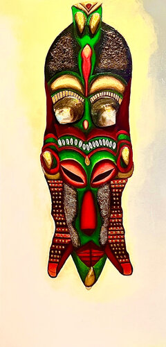 Red Warrior by Andy Hollimon, Painting for Sale on Select