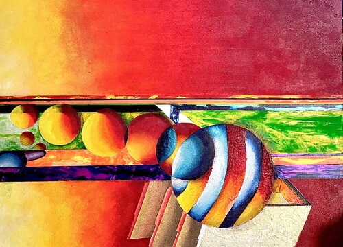 Parallel Universe by Andy Hollimon, Painting for Sale on Select