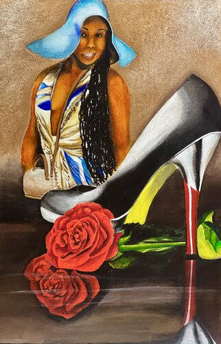 Nubian IX PRIVATE DANCER by Andy Hollimon, Painting for Sale on Select
