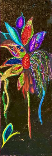 Rainbow Floral by Andy Hollimon, Painting for Sale on Select
