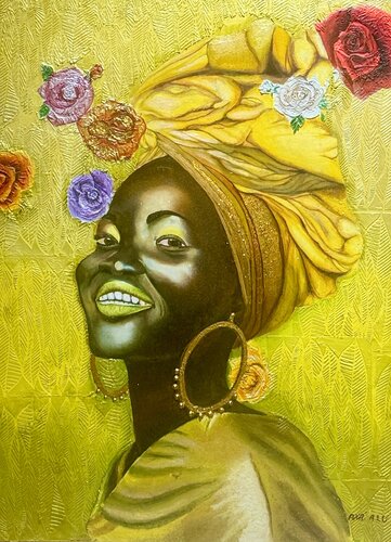 Njano Joy by Andy Hollimon, Painting for Sale on Select