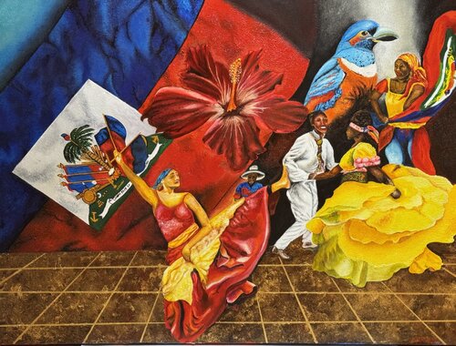 Festive Haiti by Andy Hollimon, Painting for Sale on Select