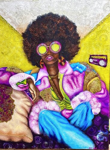 STL 80s GROOVIN. DIG IT by Andy Hollimon, Painting for Sale on Select