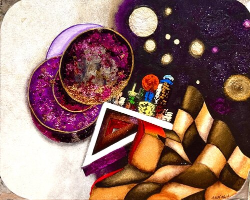 Galactic Urban Geo by Andy Hollimon, Painting for Sale on Select