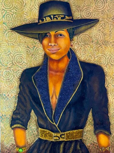 FEMME  (Une femme d’assurance /confiante) by Andy Hollimon, Painting for Sale on Select