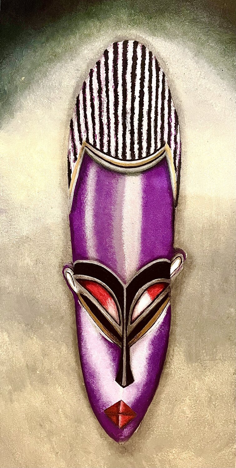 Purple Mystic Andy Hollimon Original painting for sale