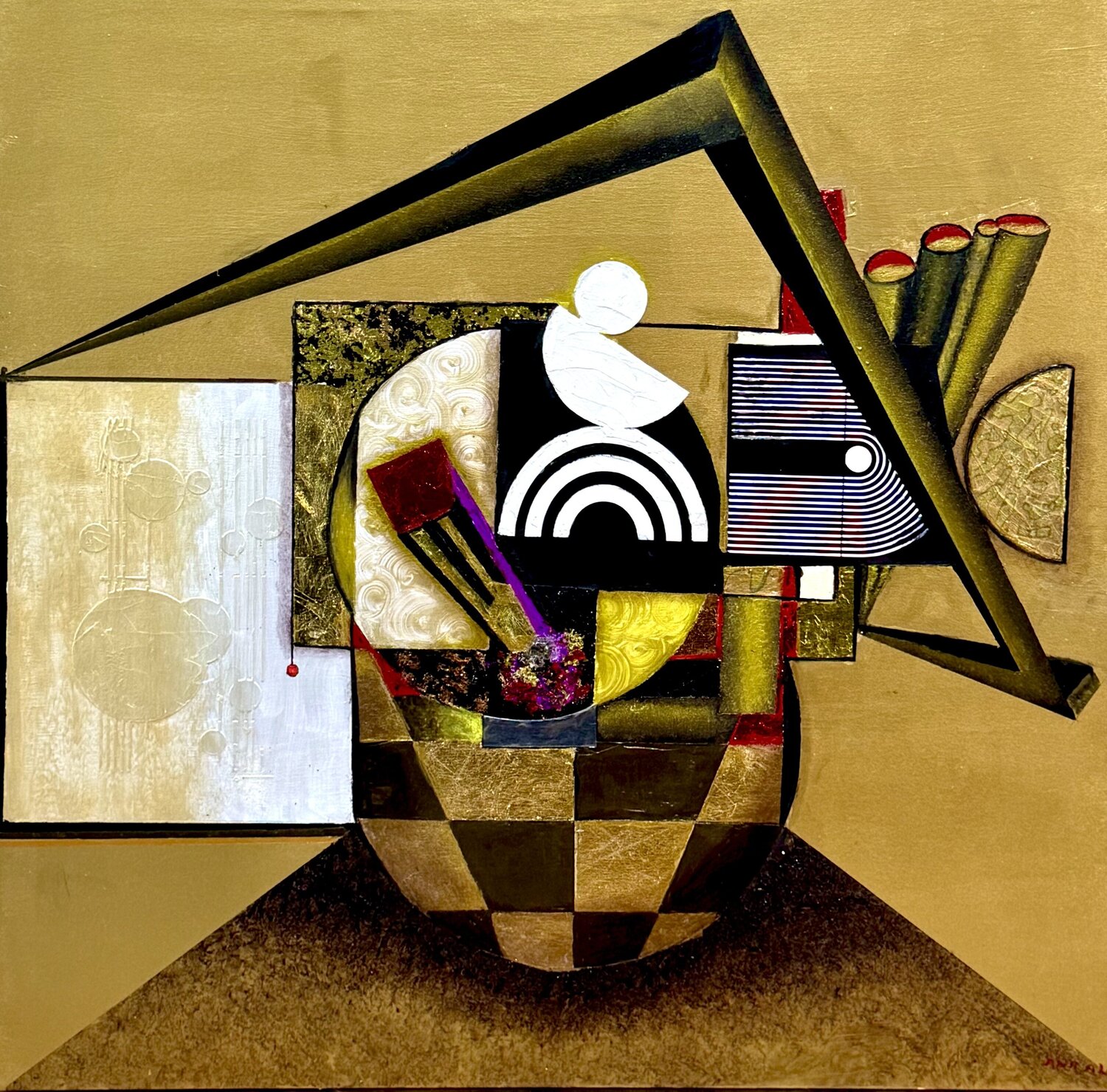 COSMOPOLITAN 2 Andy Hollimon Original painting for sale