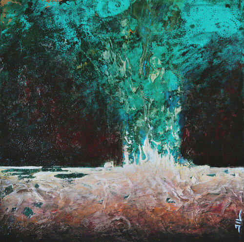 Eruption by Jean-Luc Lacroix, Painting for Sale on Select
