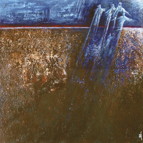Méli-Mélo (50x50cm) by Jean-Luc Lacroix, Painting for Sale on Select