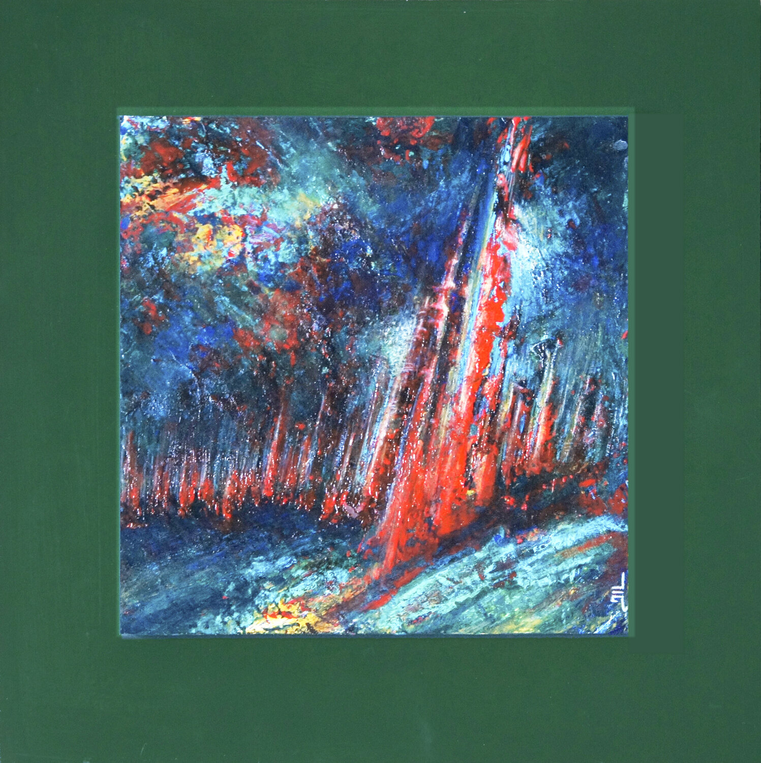 Rouge Éclat Jean-Luc Lacroix Original painting for sale