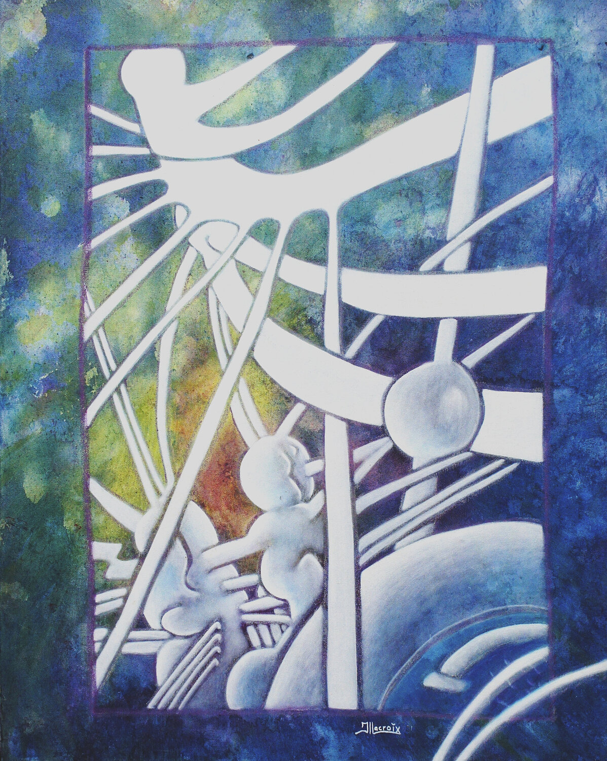 Souche VII Jean-Luc Lacroix Original painting for sale