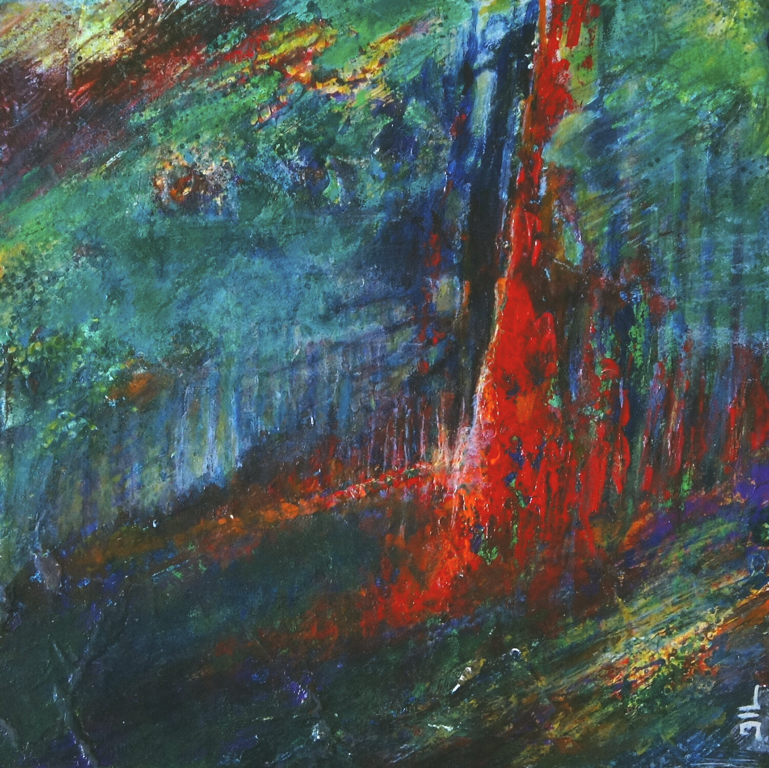 L’Arbre de Vie Jean-Luc Lacroix Original painting for sale