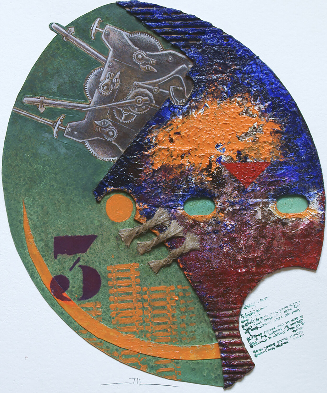 Human Machine Jean-Luc Lacroix Original painting for sale