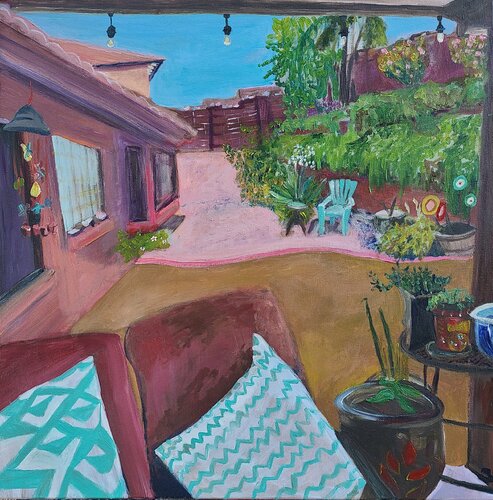 The blue chair by Stacy N, Painting for Sale on Select