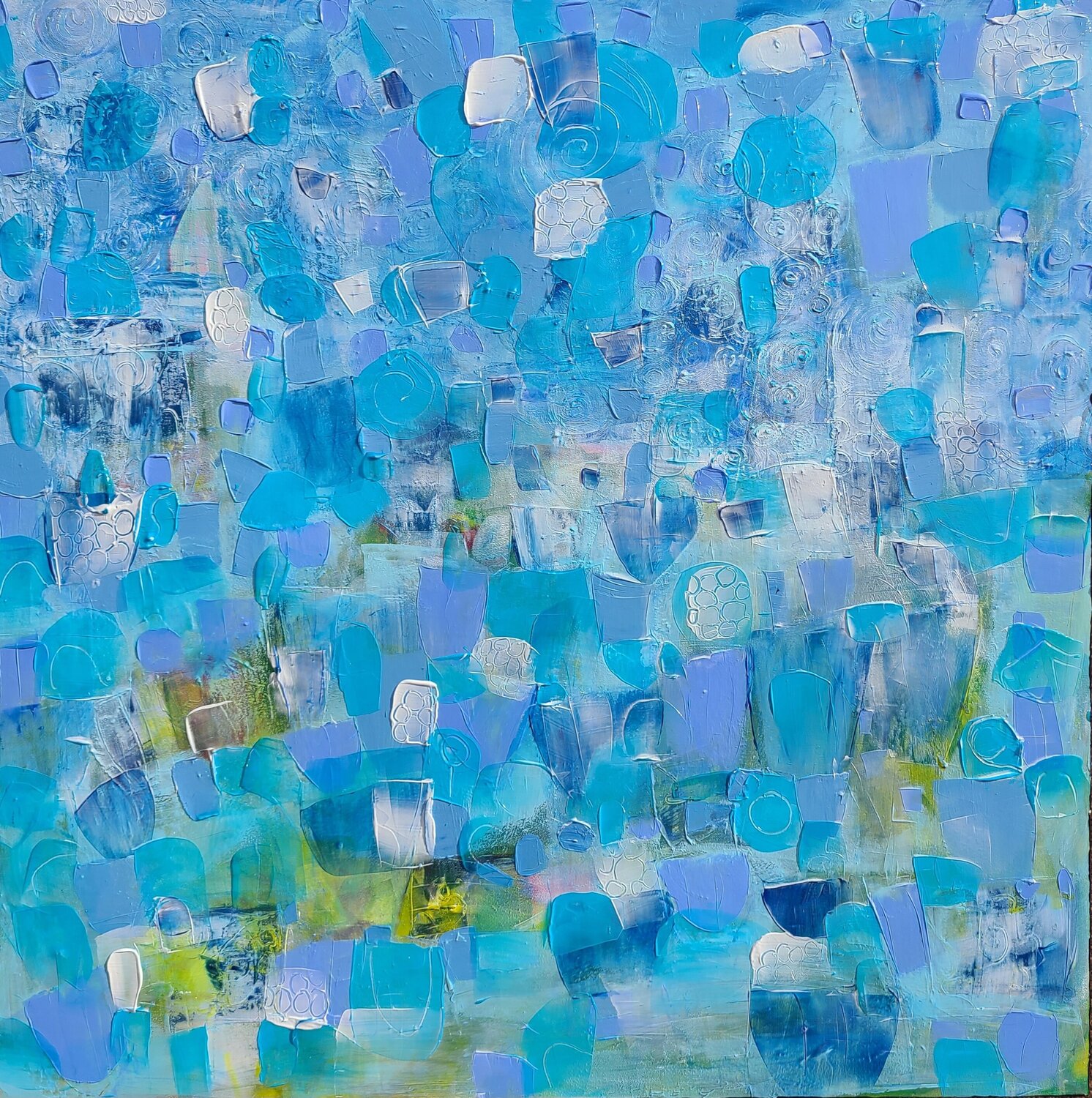 Blowing bubbles Stacy N Original painting for sale