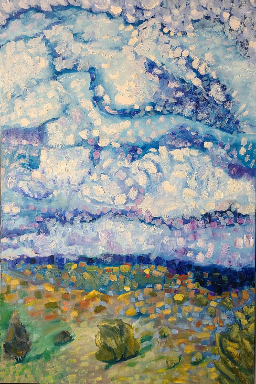 View from the road Stacy N Original painting for sale