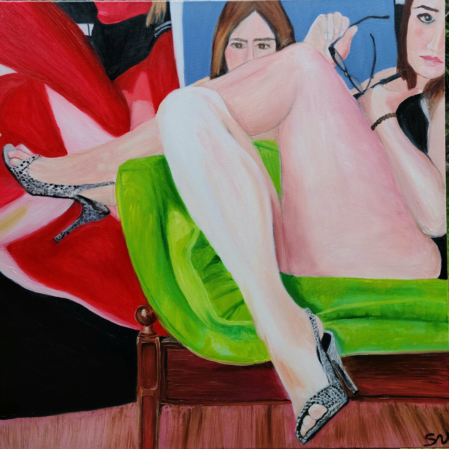 Kick up the heels Stacy N Original painting for sale