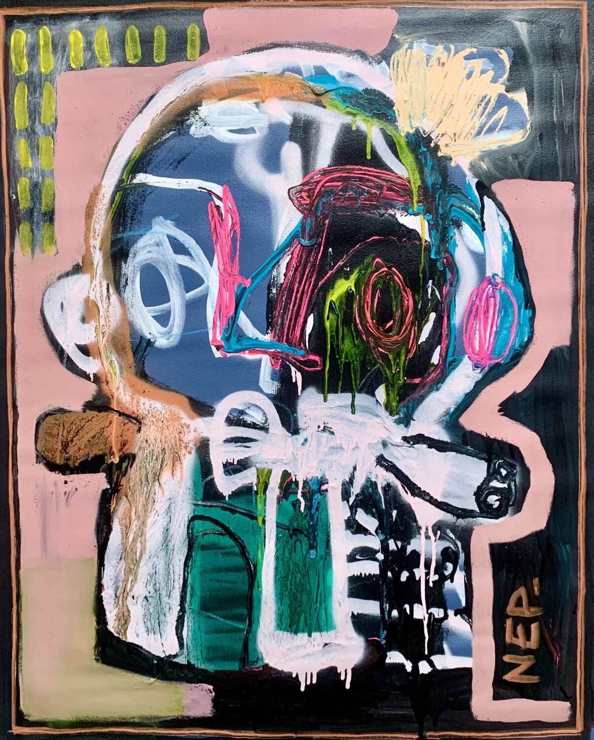 Divinité en mot de passe NEP Original painting for sale