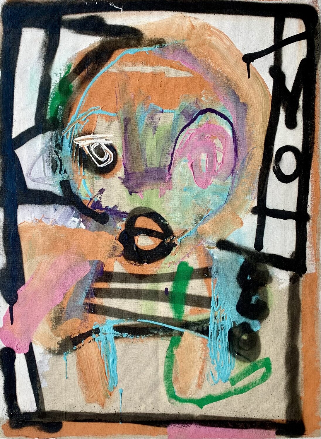 Est ce que tu veux bien sortir du cadre? NEP Original painting for sale