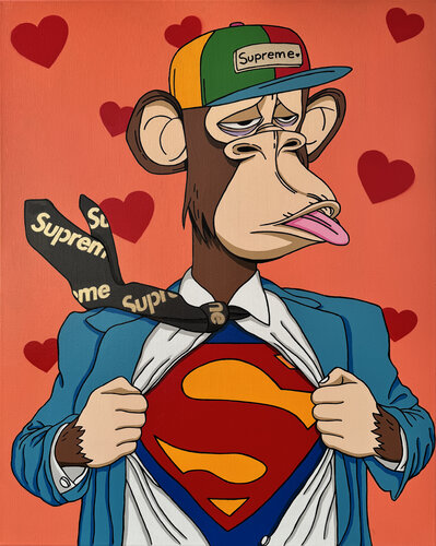"S" de Supreme by Michel Acosta Perez, Painting for Sale on Select