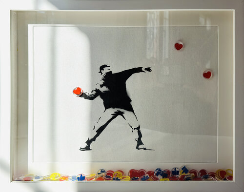 Banksy update available (Digital Revolution) 2 by Michel Acosta Perez, Painting for Sale on Select