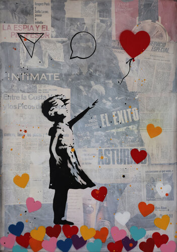 Banksy update available (EL EXITO) 14. IN COLOR by Michel Acosta Perez, Painting for Sale on Select