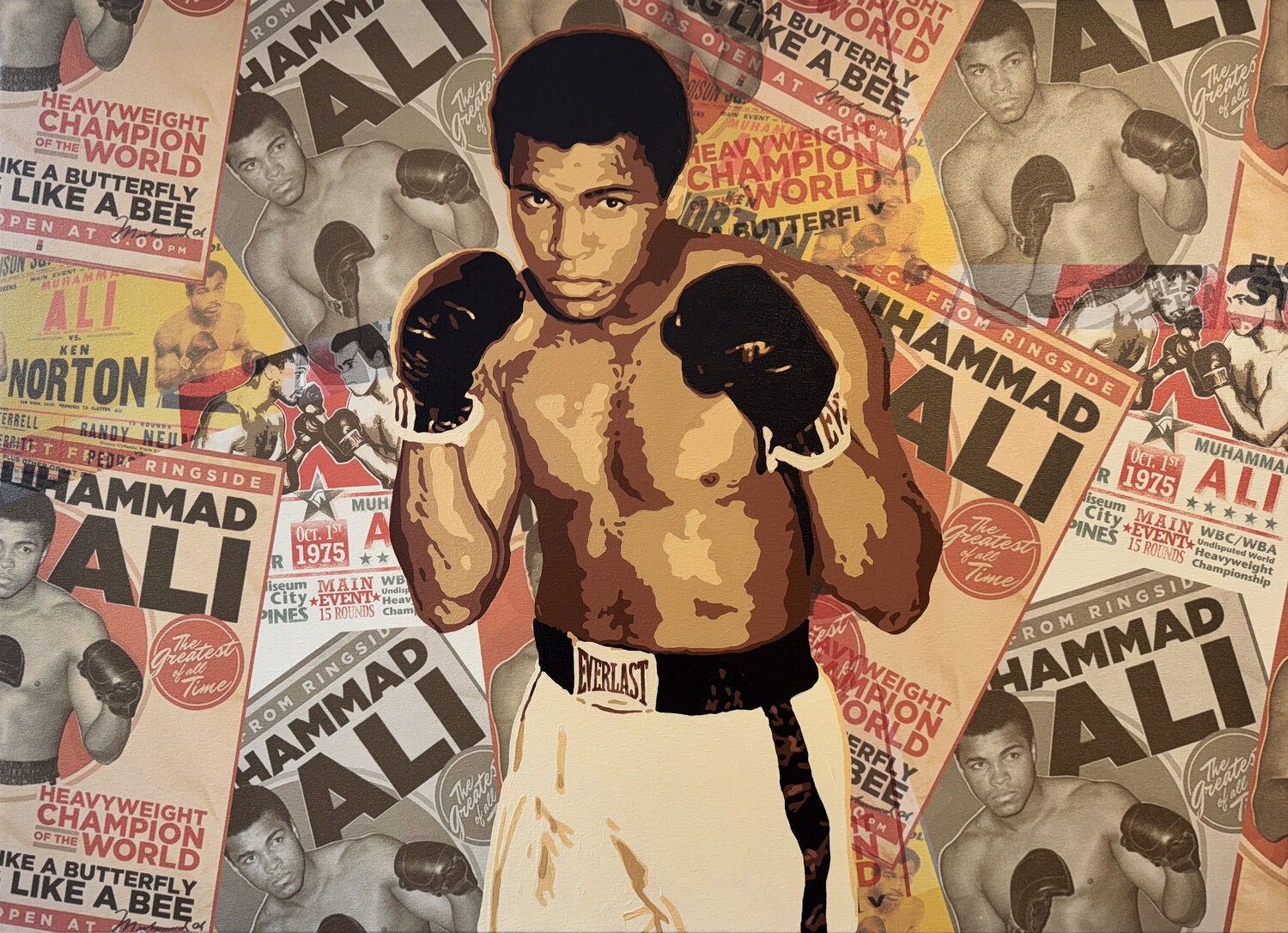 ALI (The Greatest) Michel Acosta Perez Original painting for sale