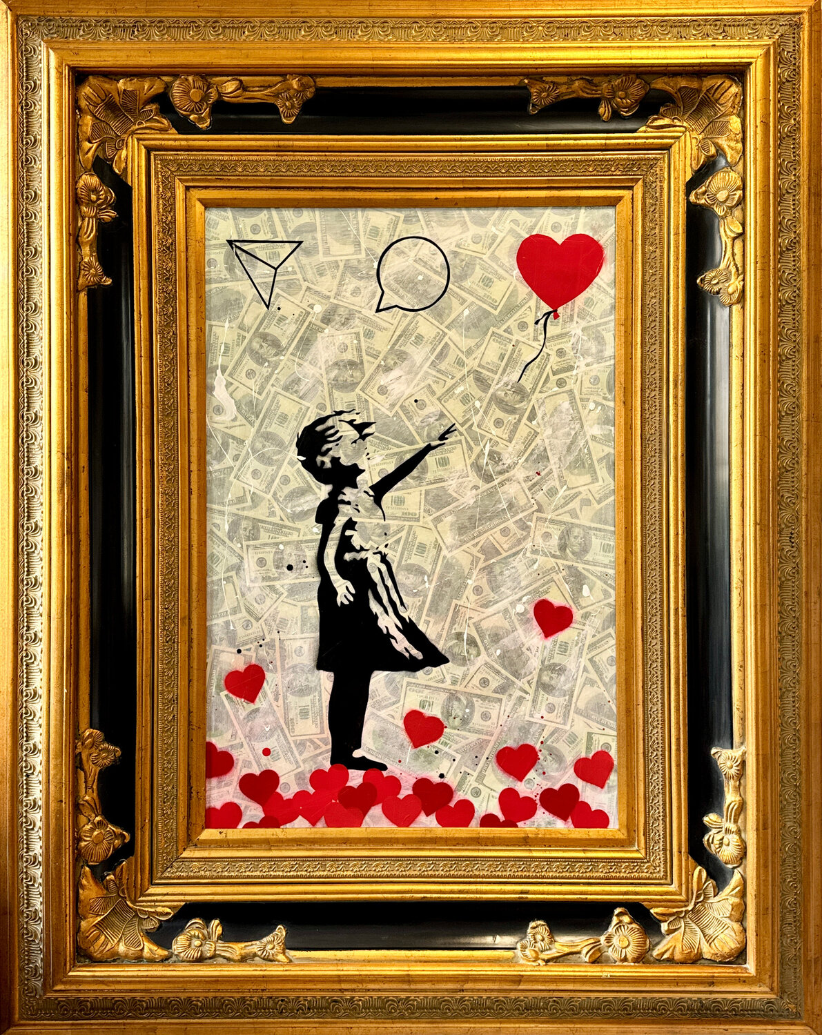 BANKSY, INC. (Love Department) Michel Acosta Perez Original painting for sale