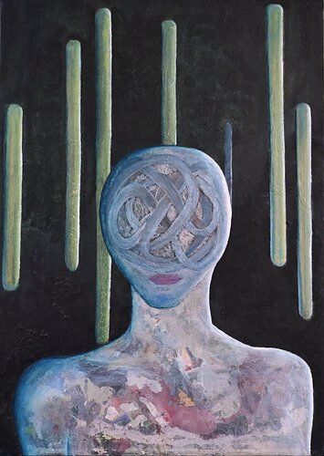 Alien by Giuseppe Pastore, Painting for Sale on Select