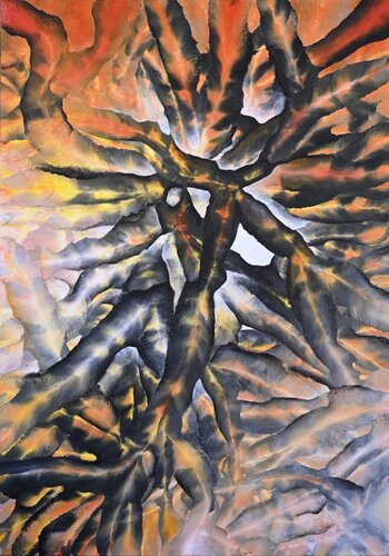 Acceso by Giuseppe Pastore, Painting for Sale on Select